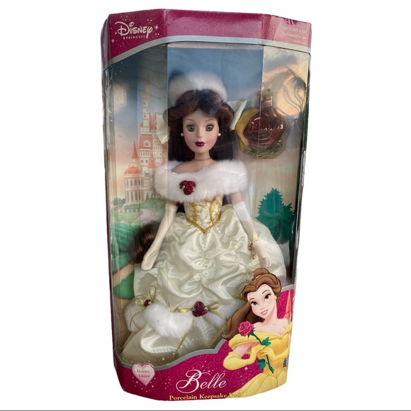 Disney Other Disney Princess Belle Porcelain Keepsake Doll Poshmark